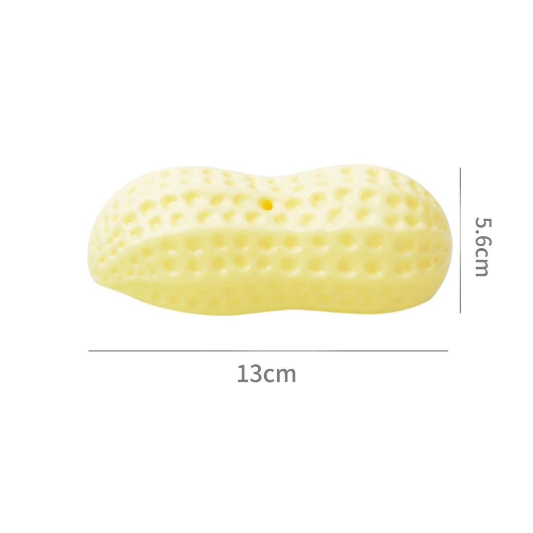 Dog Squeaky Toy Yellow Peanut Shape Dog Chew Toy 13*506cm petpawshop01