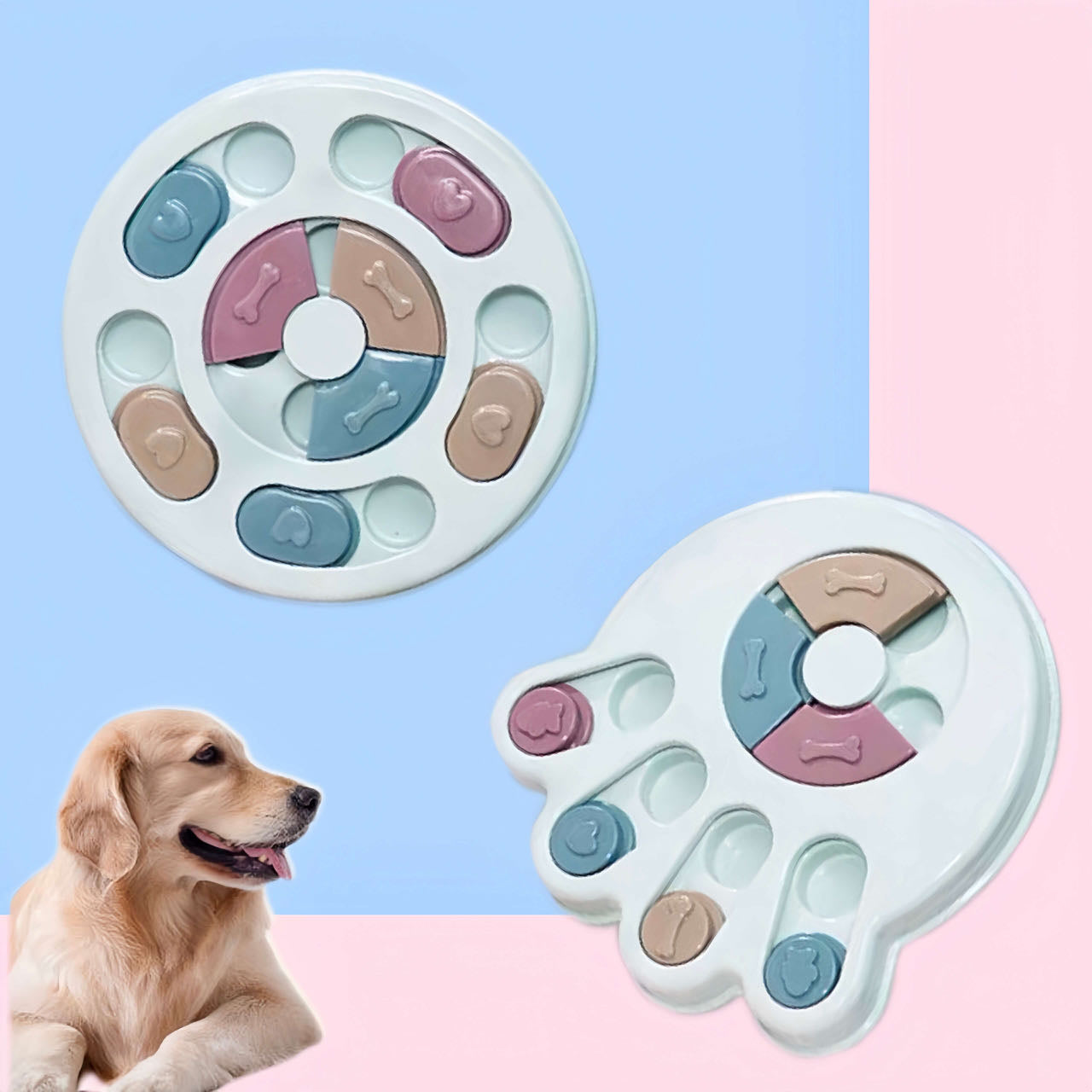 Pet Puzzle Feeder Toy Two Styles petvibez