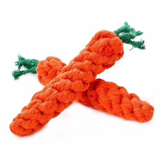 Two Carrot Shaped Dog Chewing Toys