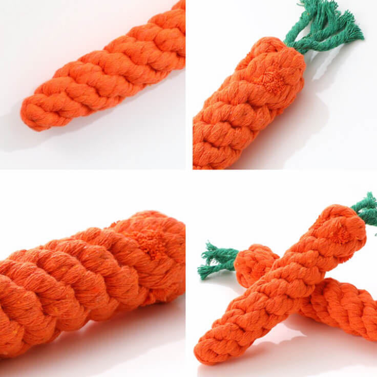 Carrot Shaped Pet Teeth Cleaning Chewing Toy petvibez