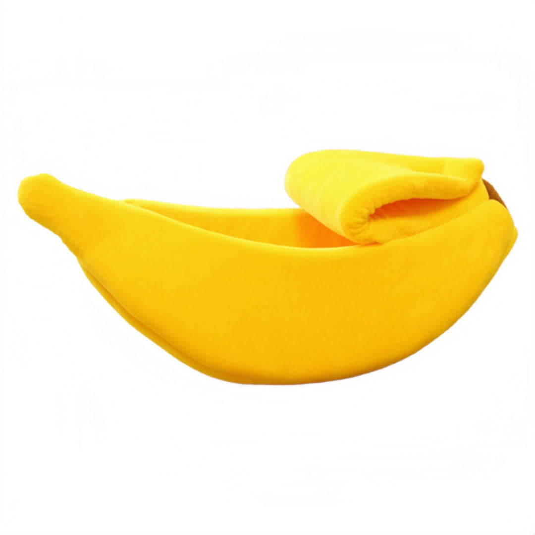 Banana Shape Cat Nest Yellow Colour 