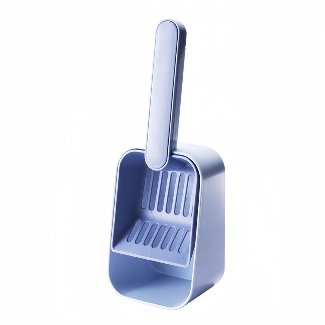 2 In 1 Blue Cat Litter Scoop With Dustpan Combo petvibez