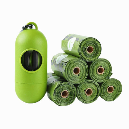 Dog Poop Bags With Holder Comes With 6 rolls of bags included petvibez