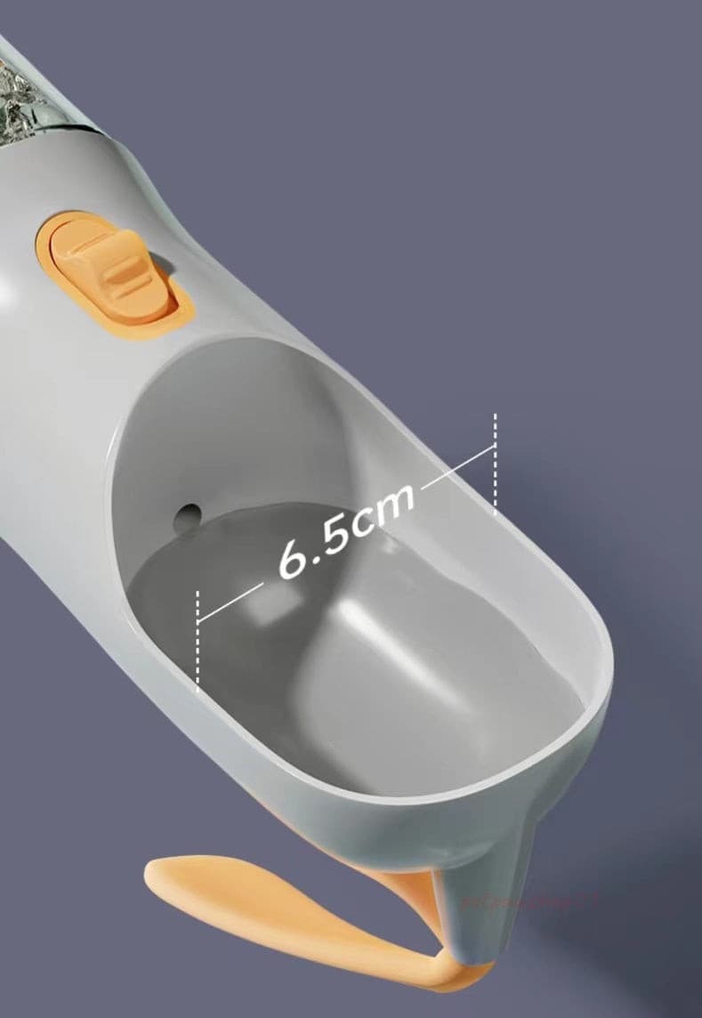  a grey colour U-shaped spout pet travel bottle