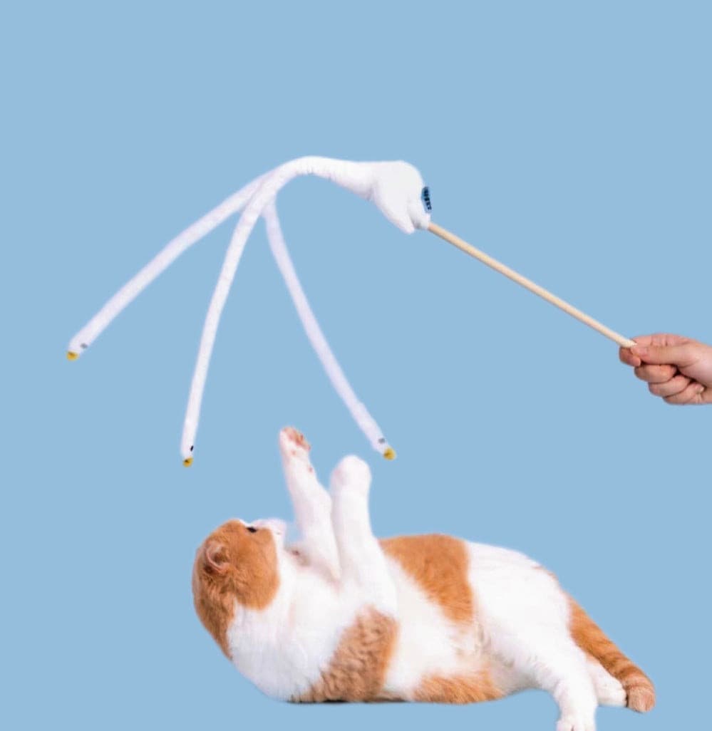 Goose Shaped Cat Sticks Cat Toys petvibez