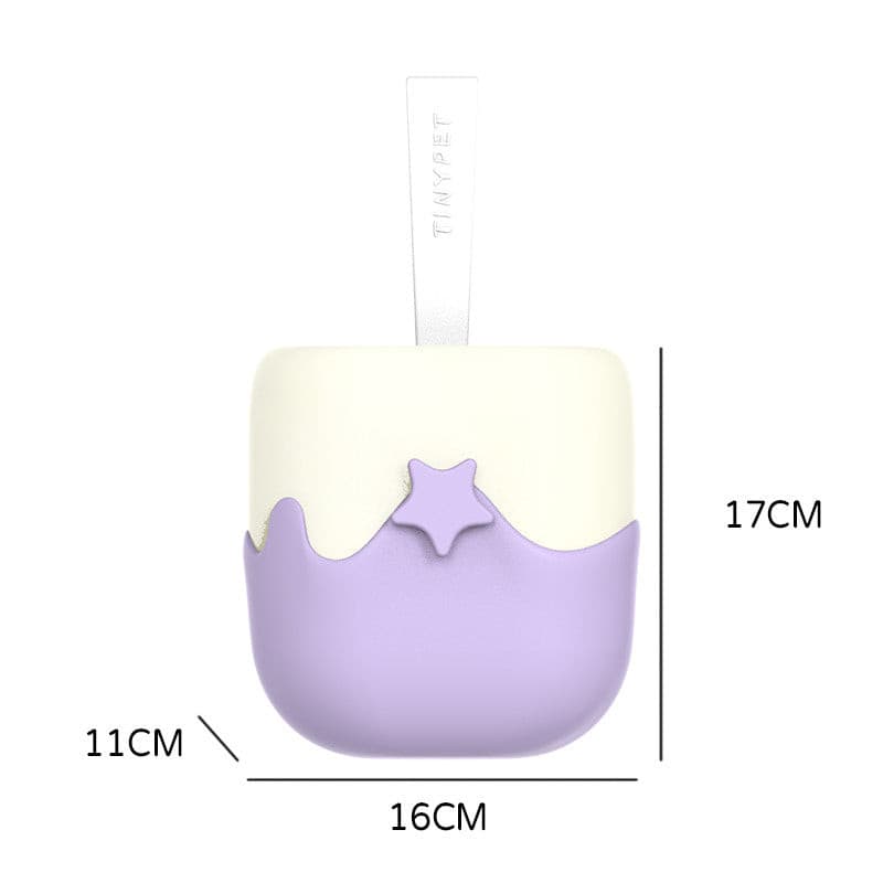 Ice Cream Style Cat Litter Scoop Set with Holder Purple Colour petvibez