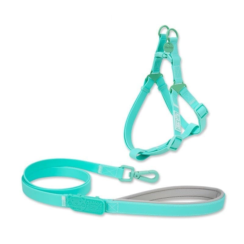 Jelly PVC Chest Back Collar Dog Lead petpawshop01