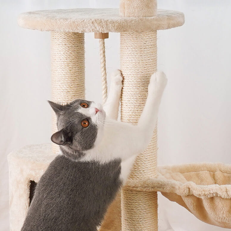 Large Multi-Level Cat Tree & Scratching Post petpawshop01