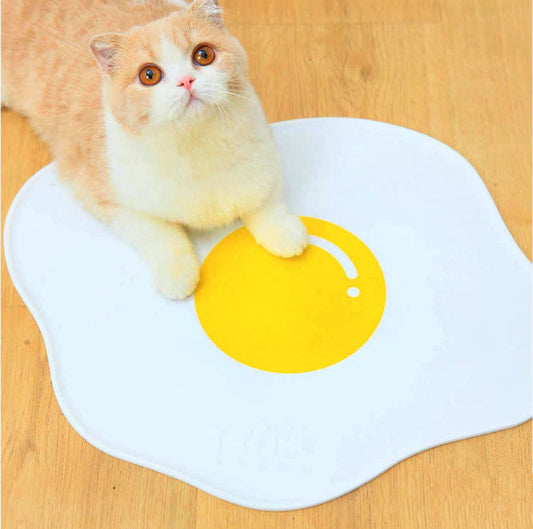 Pet Food mat Silicone Poached Egg petpawshop01