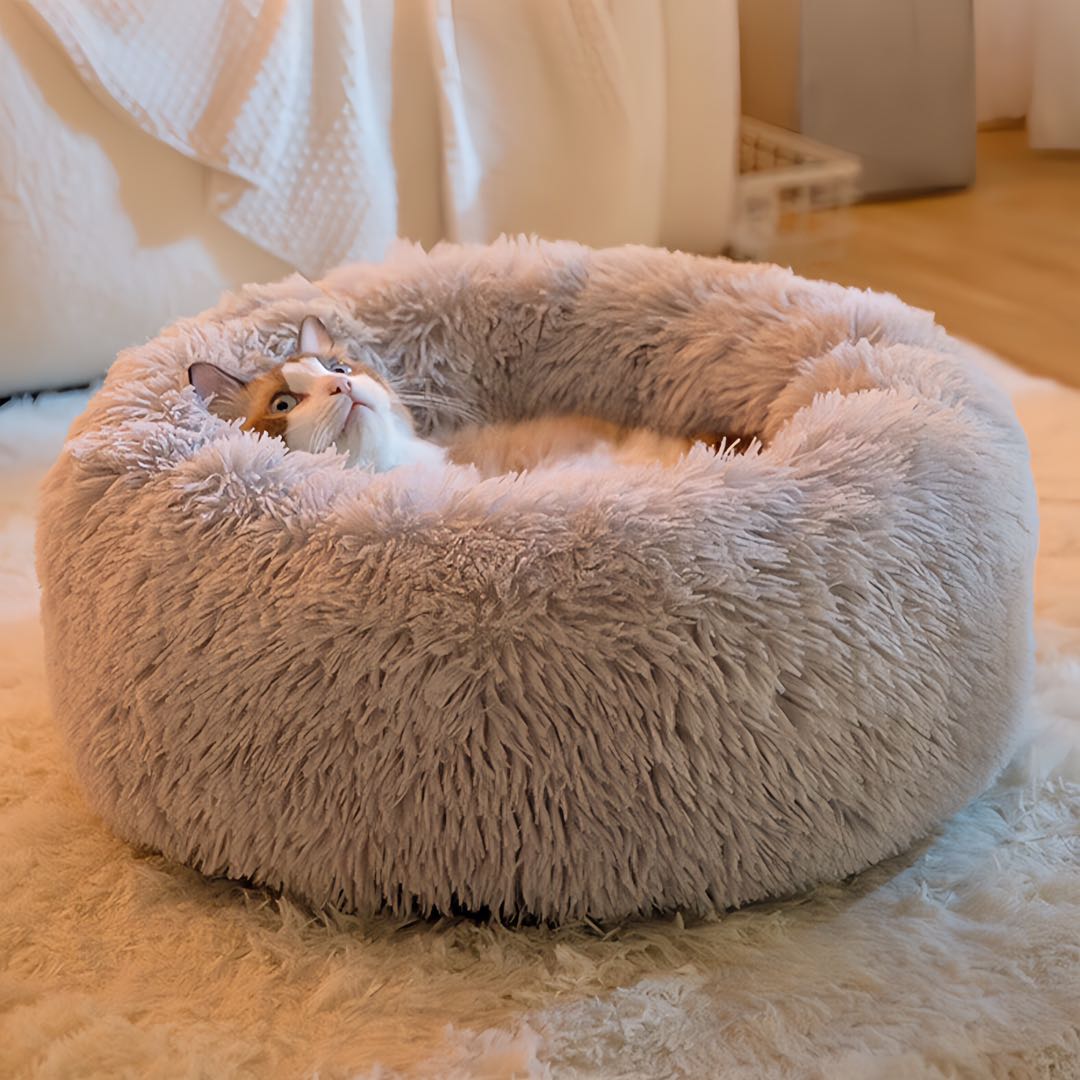 Plush Nest Cat Bed Dog Bed Pet Calming Bed petvibez