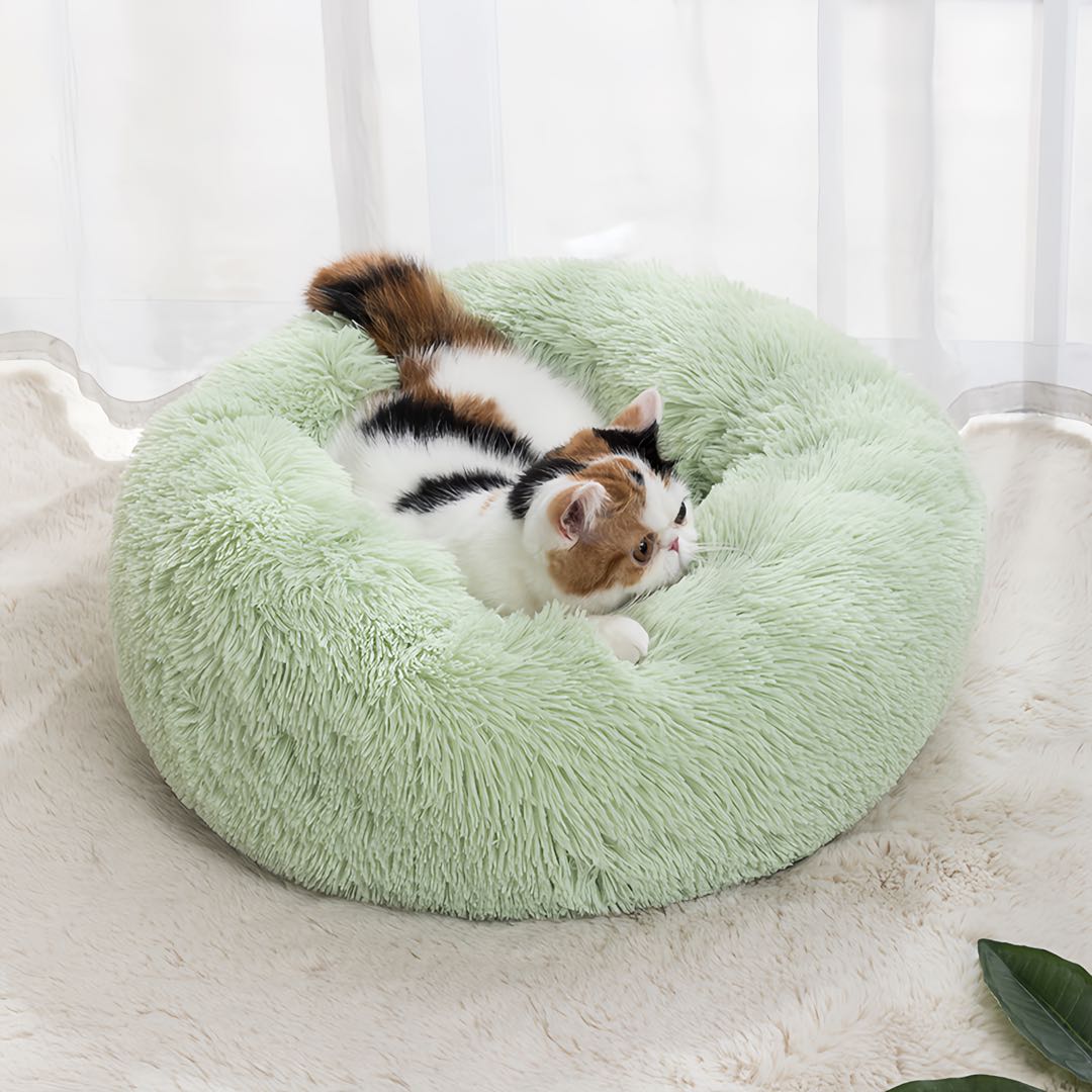 Plush Nest Cat Bed Dog Bed Pet Calming Bed petvibez