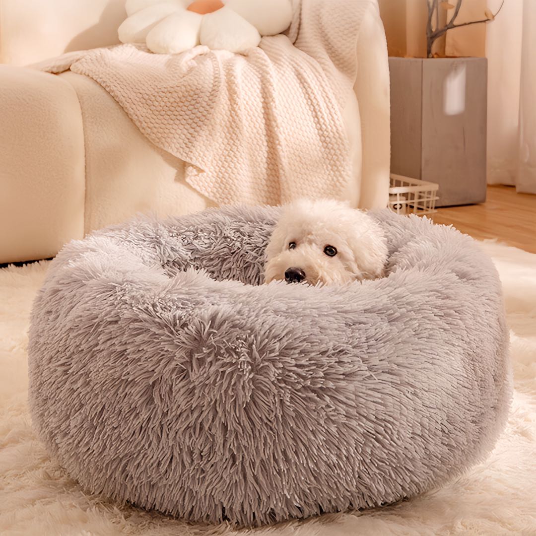 Plush Nest Cat Bed Dog Bed Pet Calming Bed petvibez