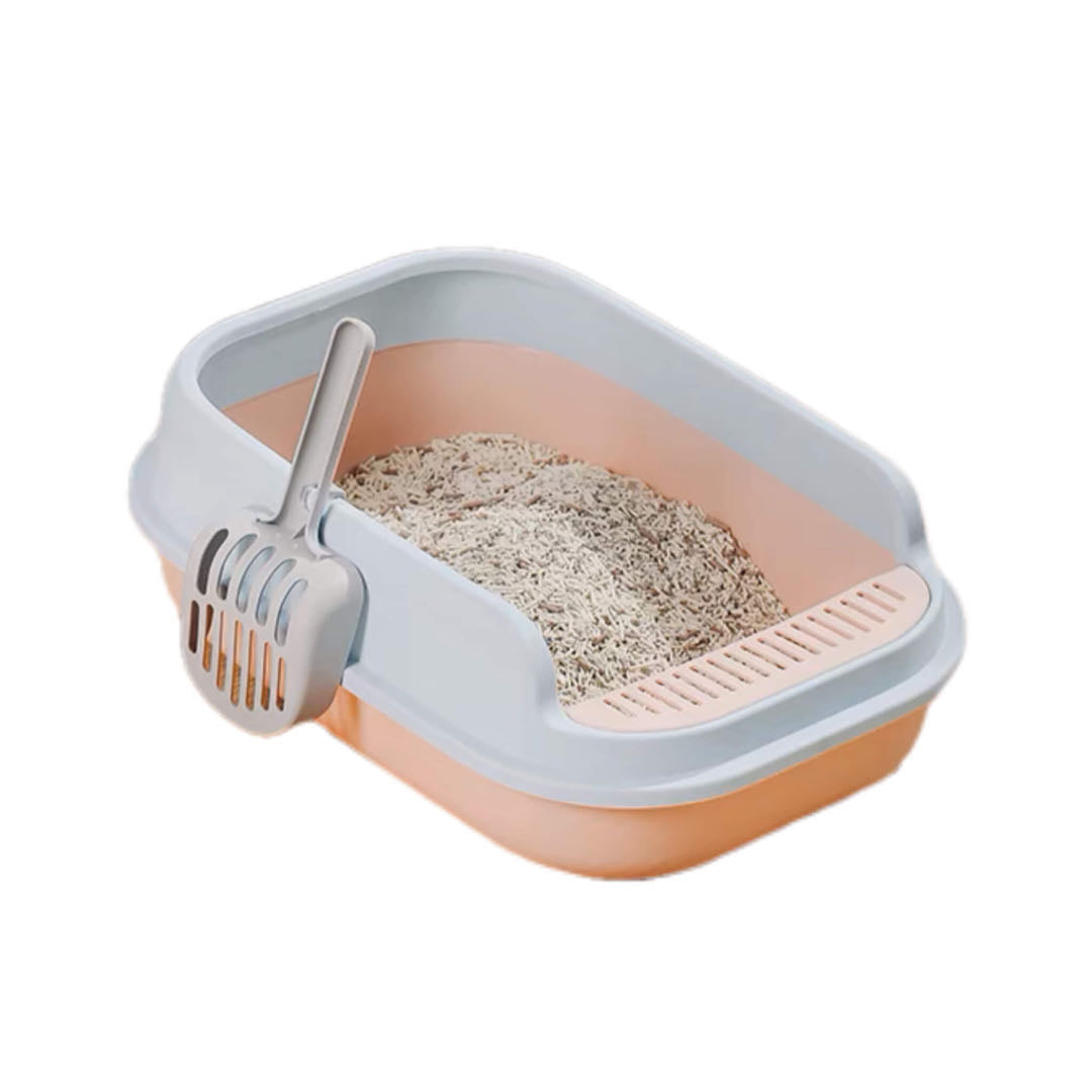 Semi-closed Cat Litter Box with Large Capacity petvibez