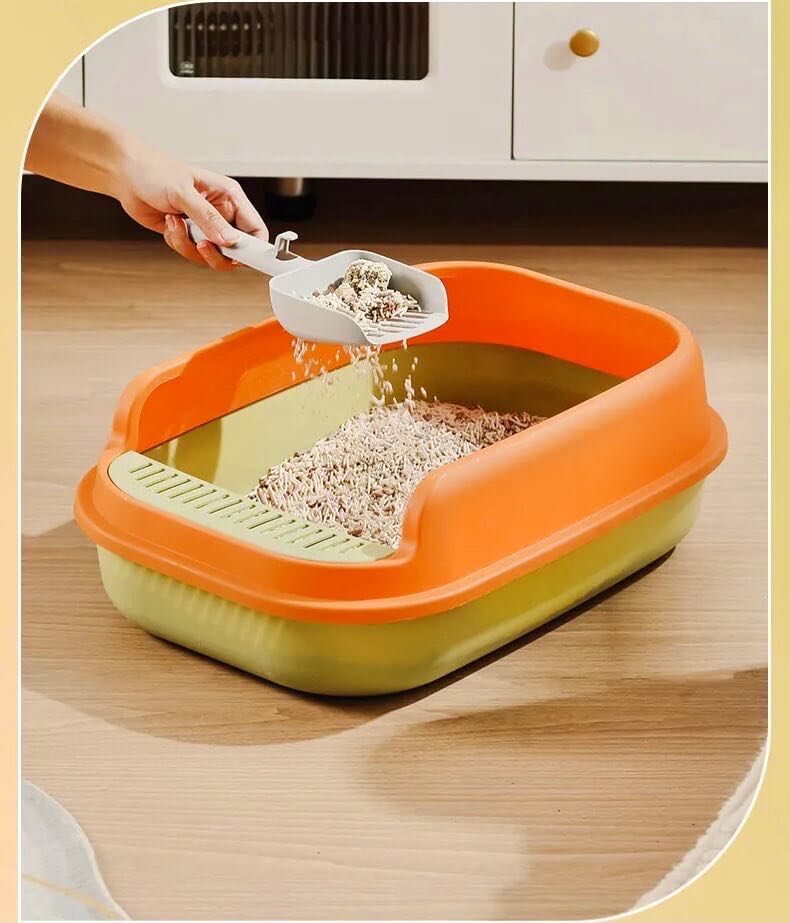 Semi-closed Cat Litter Box with Large Capacity petvibez