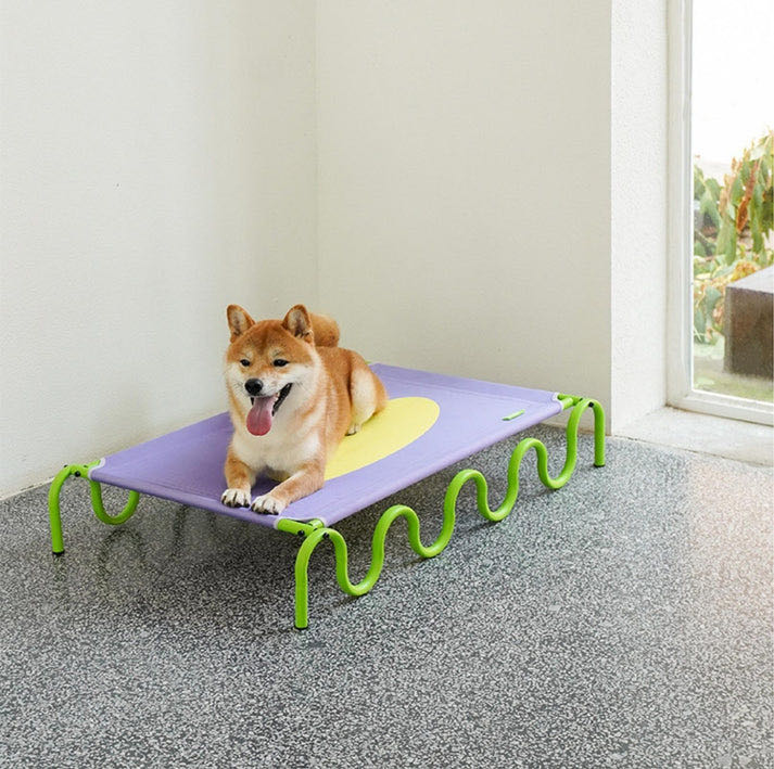 Stylish Pet Wave-Style Elevated Bed Dog Bed petvibez